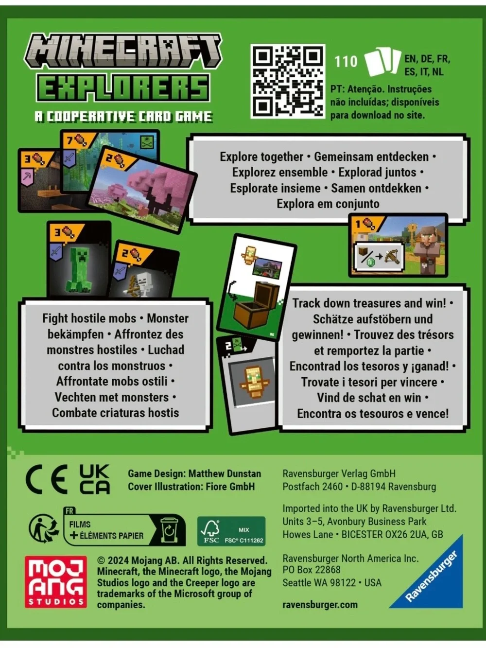 Ravensburger Minecraft Explorers - Cooperative Card Game, Children Ages 8+
